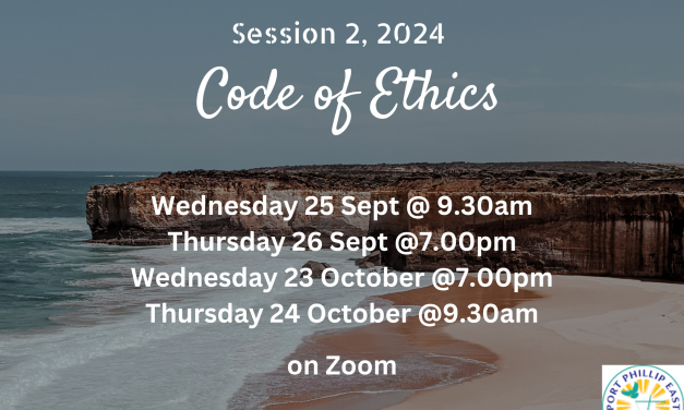 Ethical Ministry Refresher – Session 2, 2024