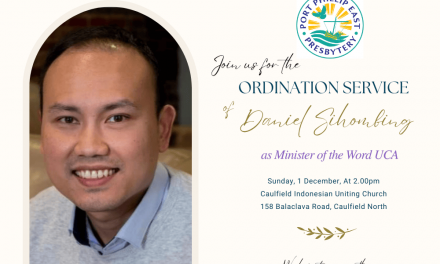 Invitation to the Ordination Service of Daniel Sihombing on 1 December 2024