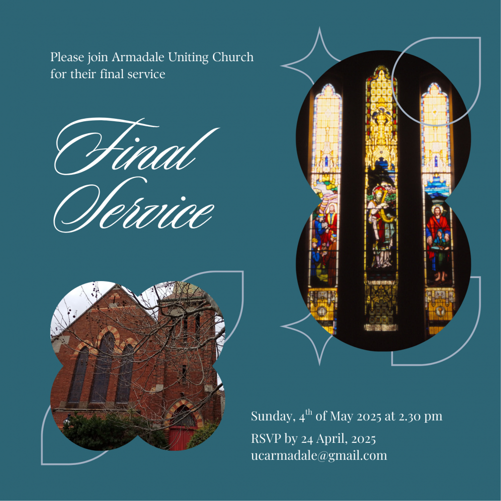 Final Service Armadale UC invitation