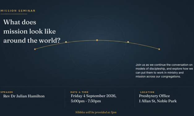 Mission: Continuing the Conversation with Rev Dr Julian (Jools) Hamilton